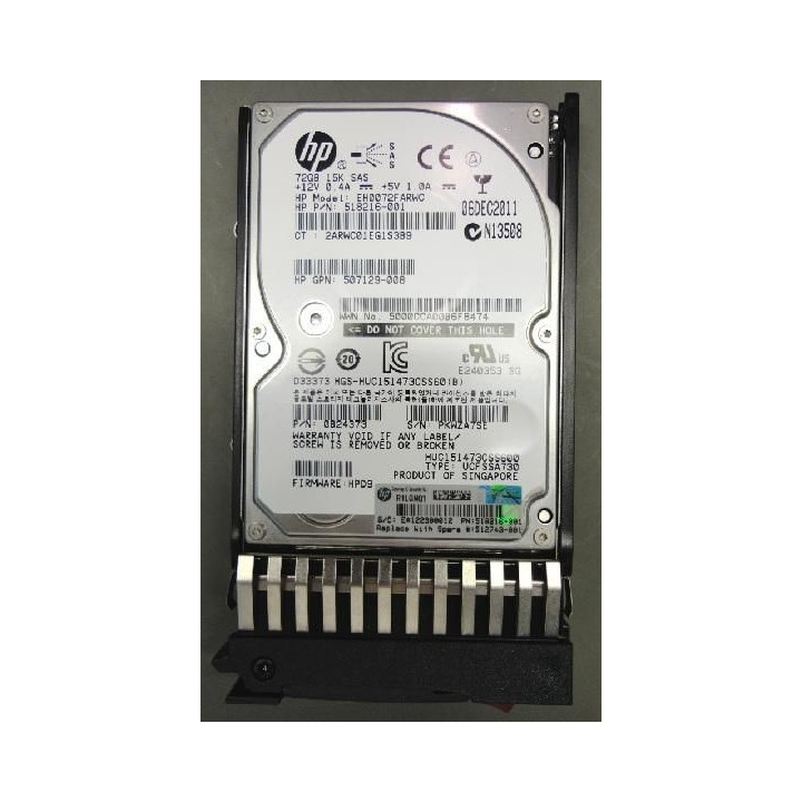 Hewlett Packard Enterprise SAS 72G 2,5 Inch DP