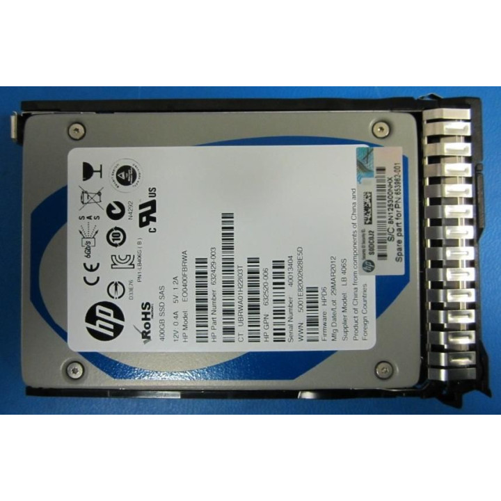 Hewlett Packard Enterprise 400Gb SAS 2.5 Inch