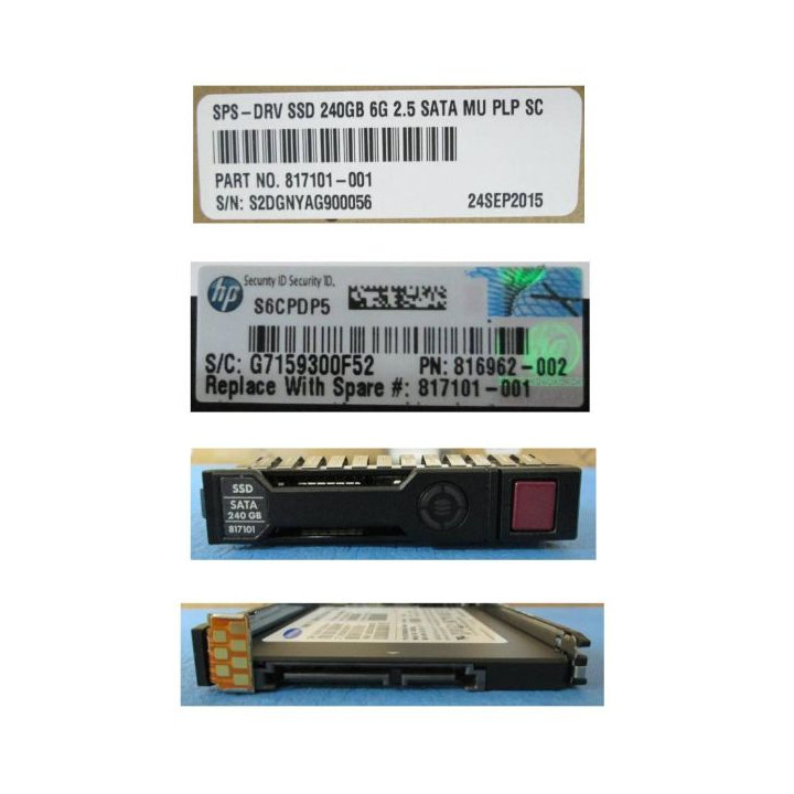Hewlett Packard Enterprise hot-plug SSD 240GB 2.5Inch SFF