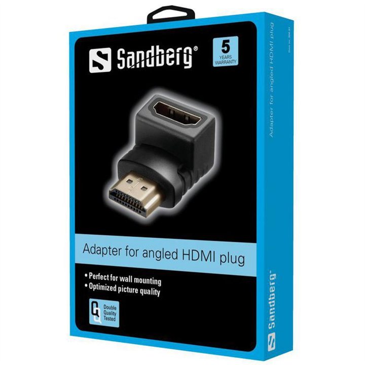 HDMI 1.4 angled adapter plug