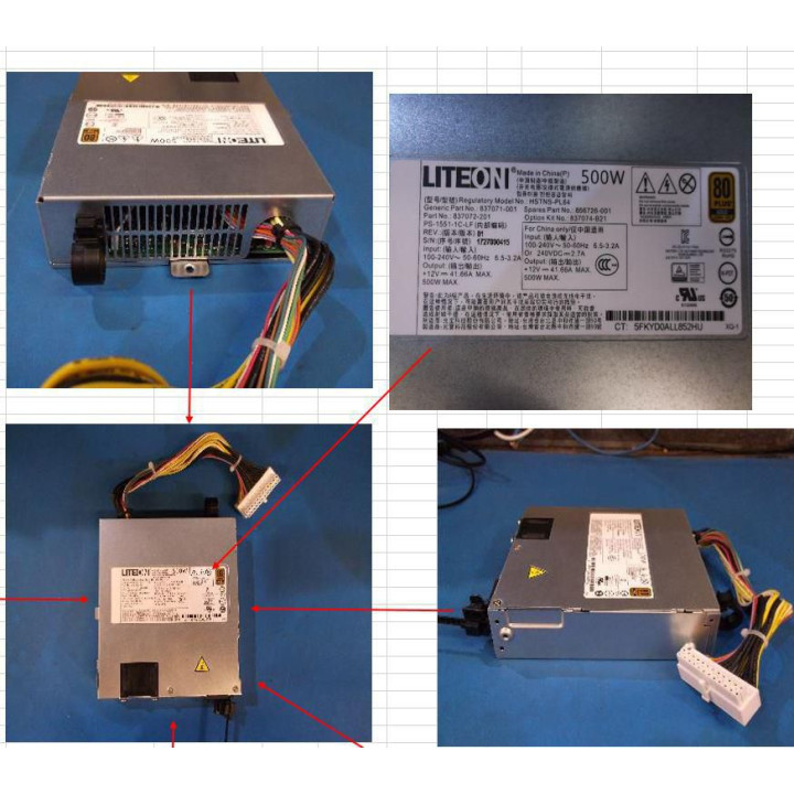 Hewlett Packard Enterprise ML350 GEN10 12V 500W NHP