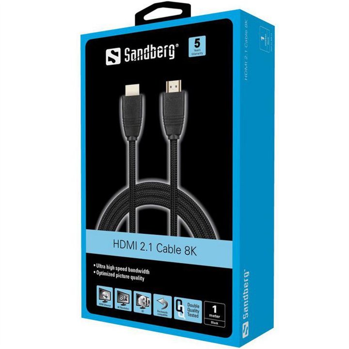 HDMI 2.1 Cable 8K,  1m