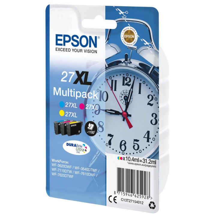 Epson MLTP 3-COL DURABRITULTRAINK27X