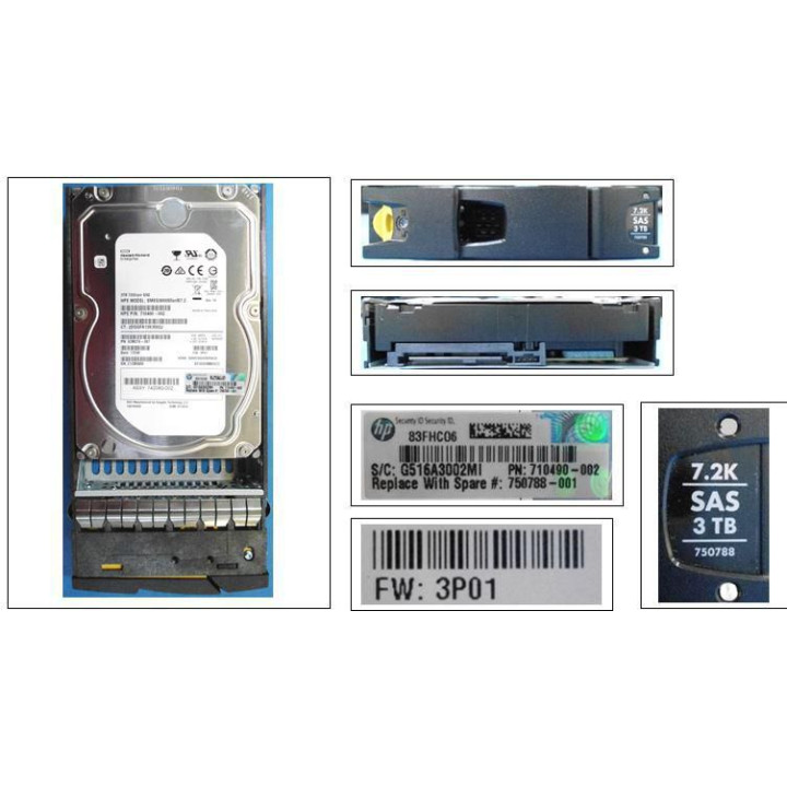 Hewlett Packard Enterprise DRV 3TB 6G SAS 7.2K NL LFF