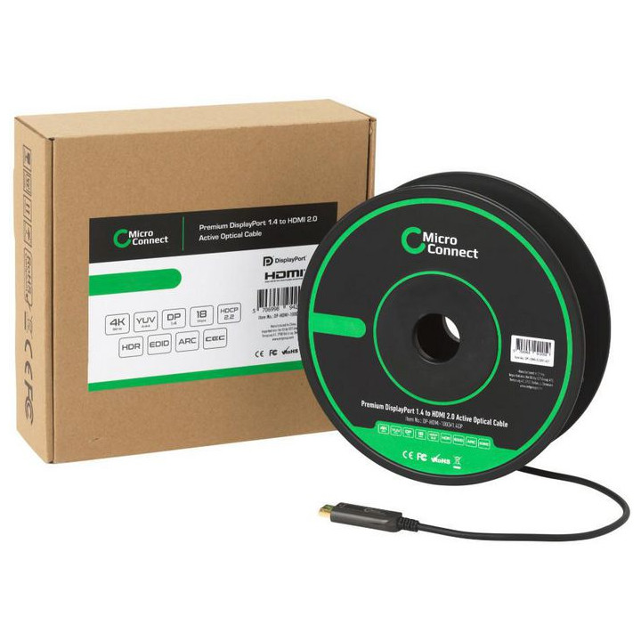 Premium Optic DP - HDMI Cable