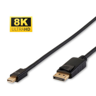 MicroConnect Mini DisplayPort 1.4 to DisplayPort Cable, 2m