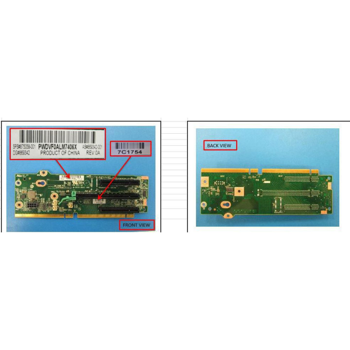Hewlett Packard Enterprise 2x8 x16 PCIe riser