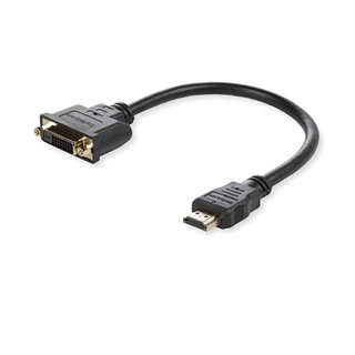 Adapter HDMI -  DVI M/F, 15CM