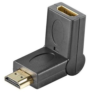 HDMI angled 180°  M/F Adapter
