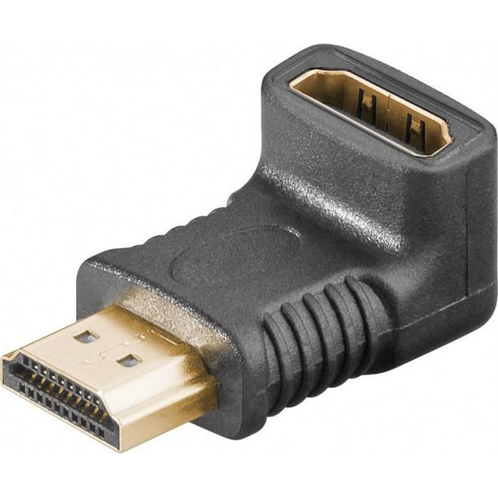 HDMI 19 Angled Adaptor F-M 4K