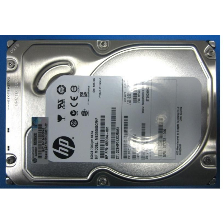 Hewlett Packard Enterprise 500Gb NON-Hotplug 7200Rpm