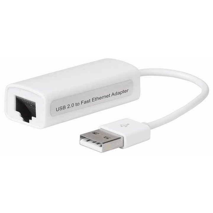 USB2.0 to Ethernet, White