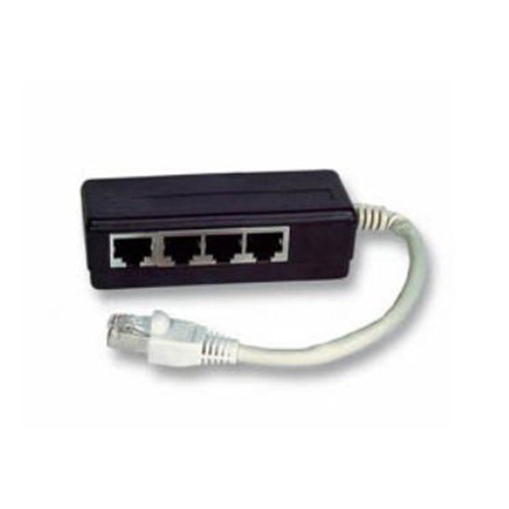 ADAPTER RJ45-4xRJ45 M/F 8P