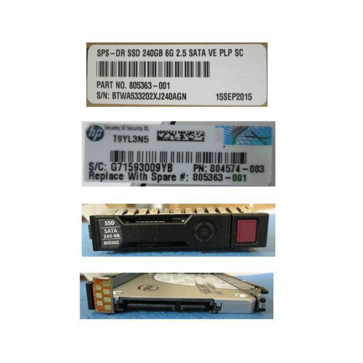 HP 240GB SATA 6G SFF SC VE PLP