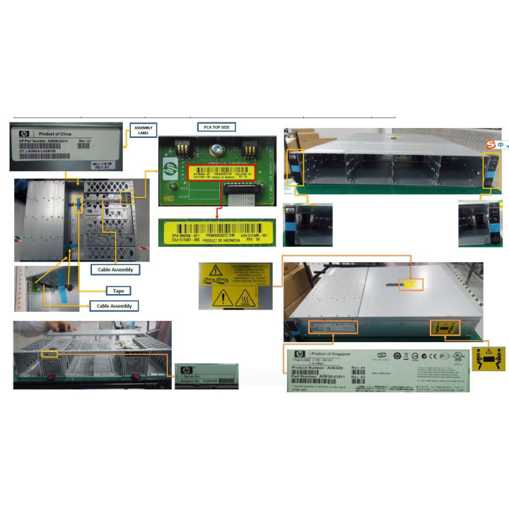 Hewlett Packard Enterprise M6412 Disk Shelf chassis for