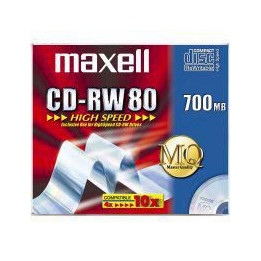 Maxell CD-RW 80 700MB 1-12X JC 10pac