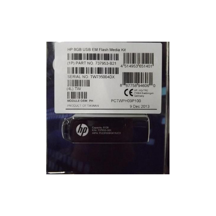 Hewlett Packard Enterprise 8GB USB flash media key