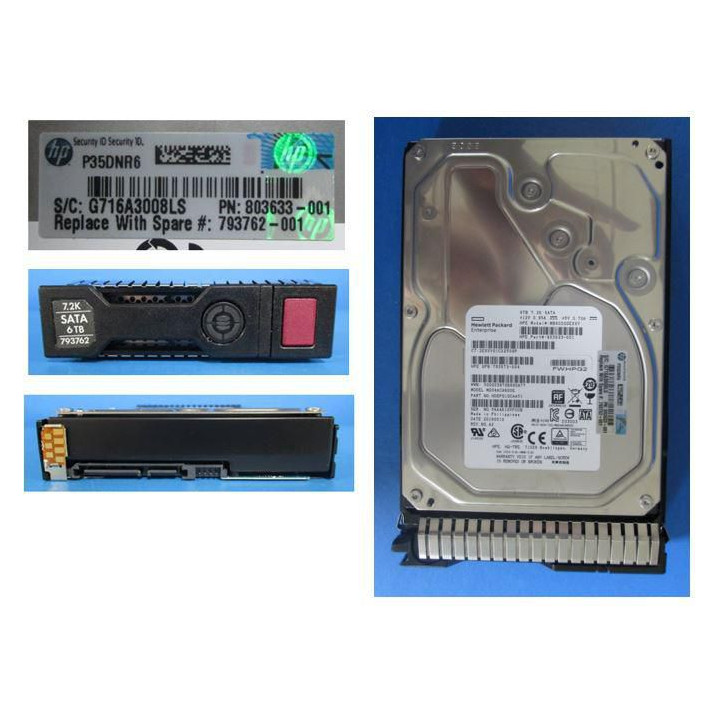 Hewlett Packard Enterprise DRV HD 6TB 6G 7.2K 3.5 SATA