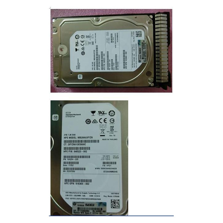 Hewlett Packard Enterprise 2TB SAS 12G 7.2K LFF SC DS
