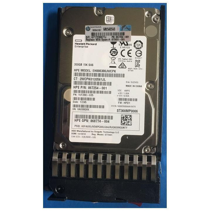 Hewlett Packard Enterprise HDD 300GB 12G 15K SFF SAS