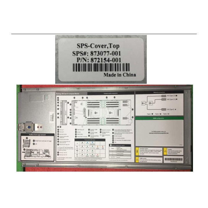 Hewlett Packard Enterprise Top cover assembly for HPE