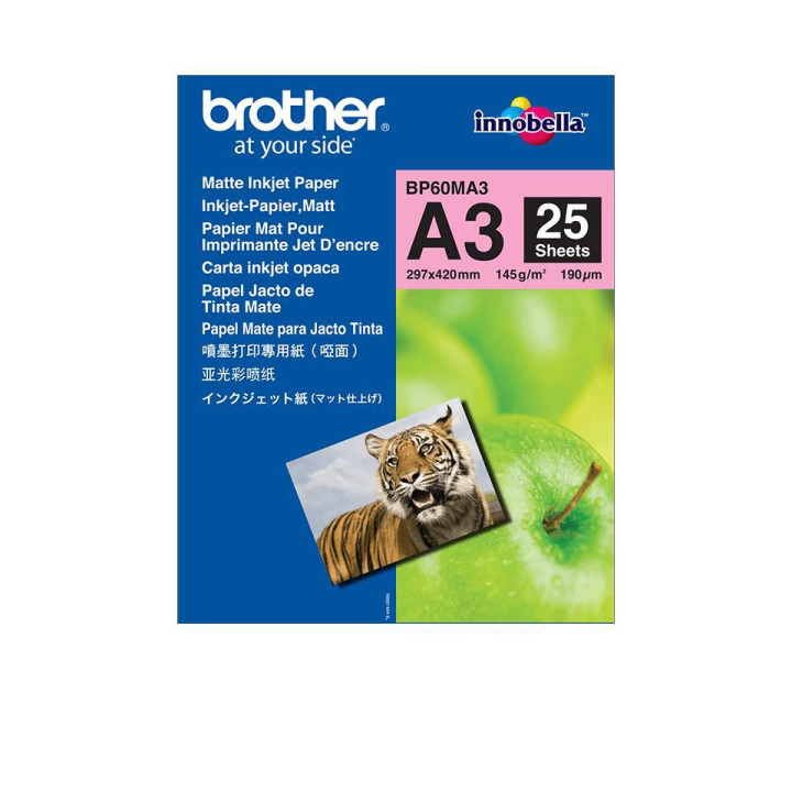 Brother 25 sheets matt A3