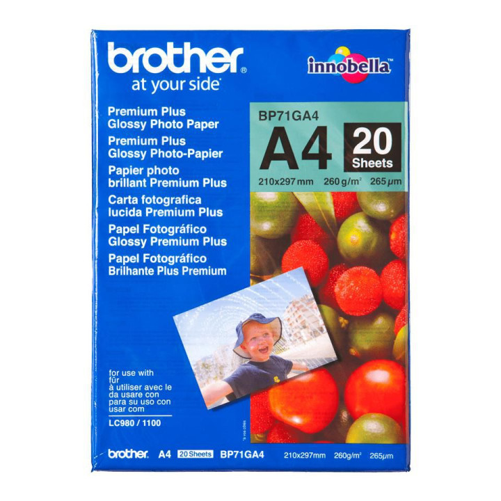Brother Premium Glossy A4 Photo 20 she