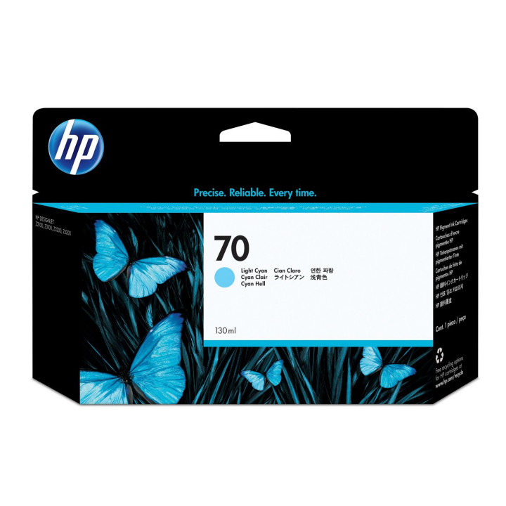 HP Ink Light Cyan 130 ml.