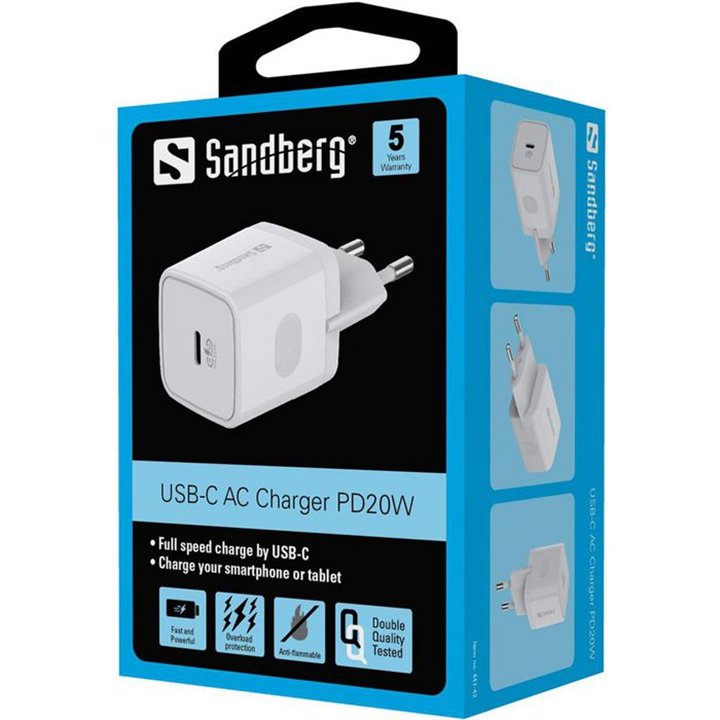 Sandberg USB-C AC Charger PD20W