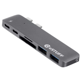 eSTUFF USB-C Slot-in Hub Pro Grey