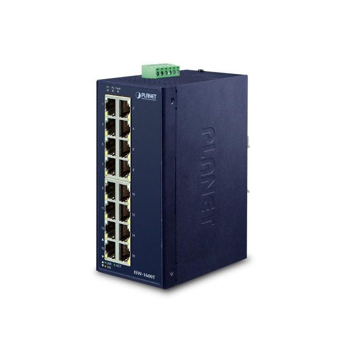 Planet IP30 Industrial 16-Port