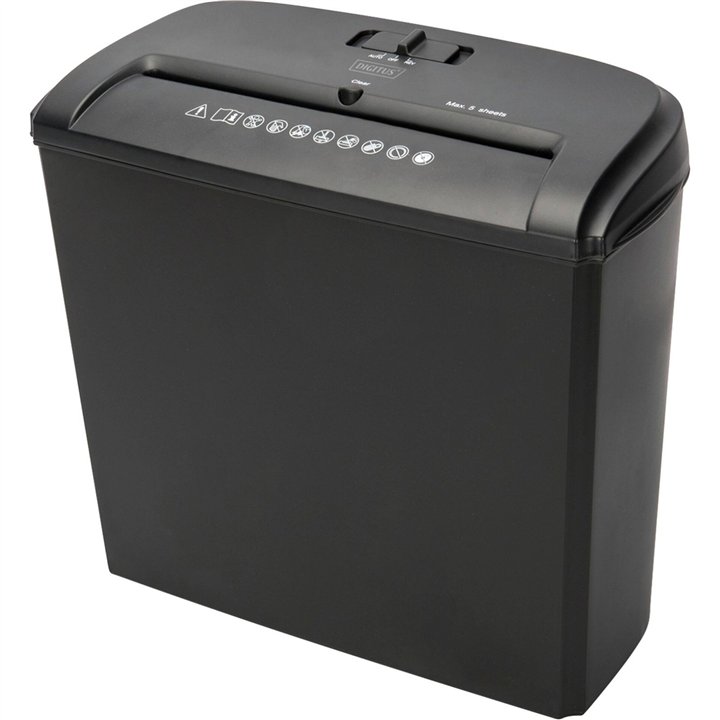 DIGITUS Paper shredder X5 w/o. CD/DVD/Card shredder Crosscut