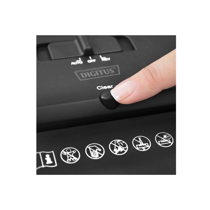 DIGITUS Paper shredder X5 w/o. CD/DVD/Card shredder Crosscut