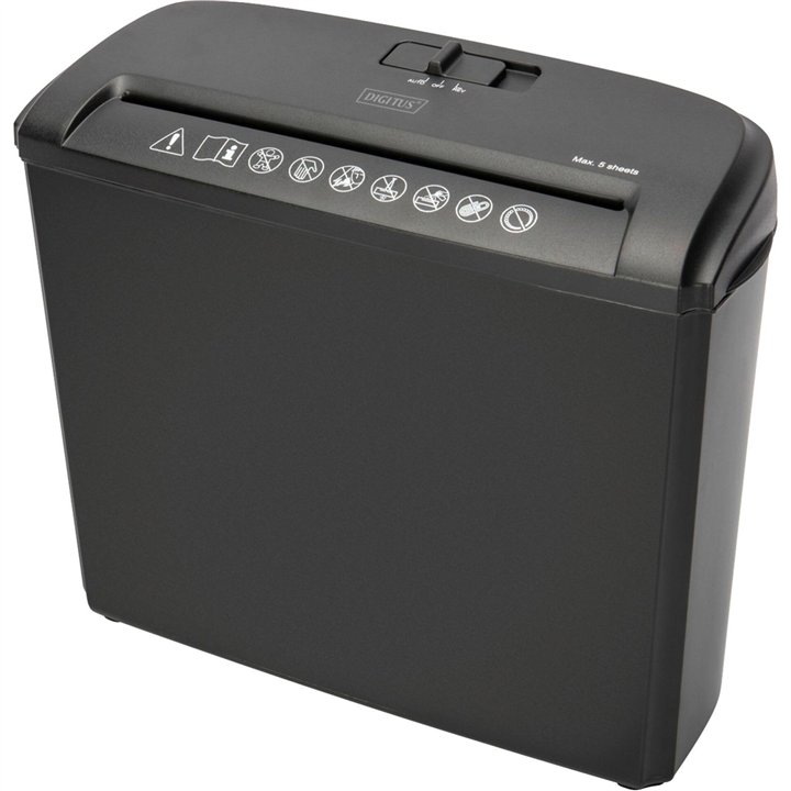 DIGITUS Paper shredder S5 w/o. CD/DVD/Card shredder Stripcut