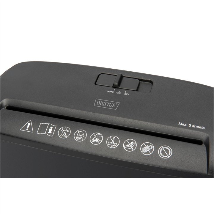 DIGITUS Paper shredder S5 w/o. CD/DVD/Card shredder Stripcut