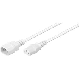 MicroConnect Power Cord C13 - C14 1m White
