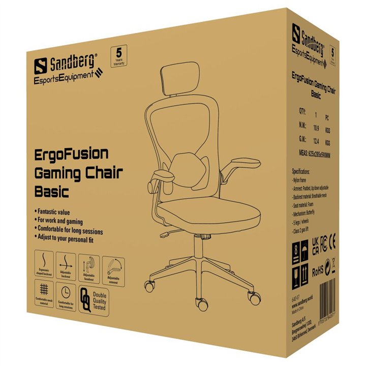 Sandberg ErgoFusion Gaming Chair Basic