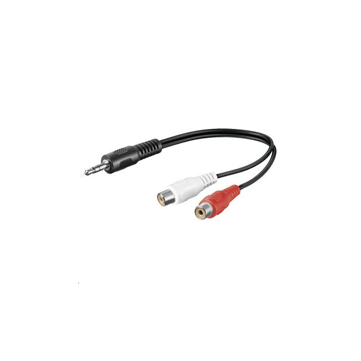 MicroConnect Audio Adapter Cable, 0,2 meter