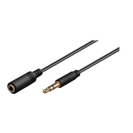 MicroConnect Headphone & AUX Cable, 3m