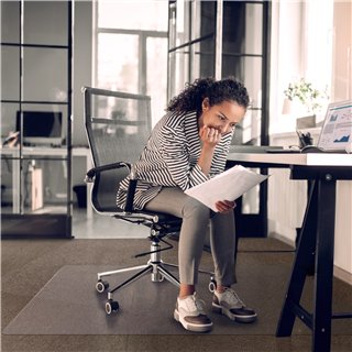 Advantage Budget chair mat PVC 116x150 cm carpet