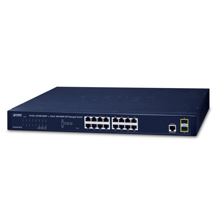 Planet IPv4/IPv6, 16-P 10/100/1000Bas