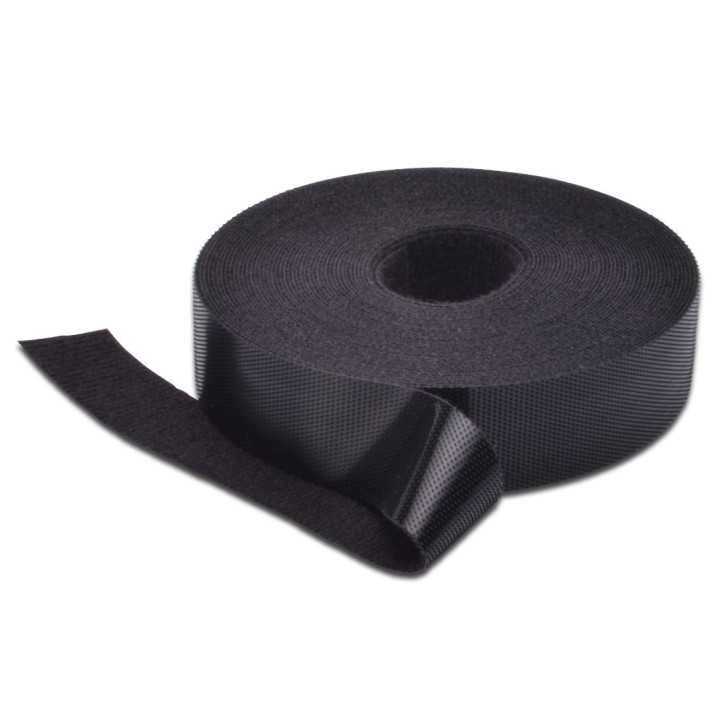 MicroConnect Velcro Tape, 10m, Black