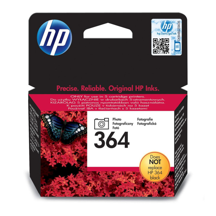 HP Ink Black, 9ml No. 364