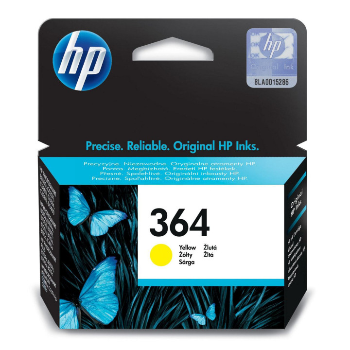 HP Ink Yellow, 10ml No. 364