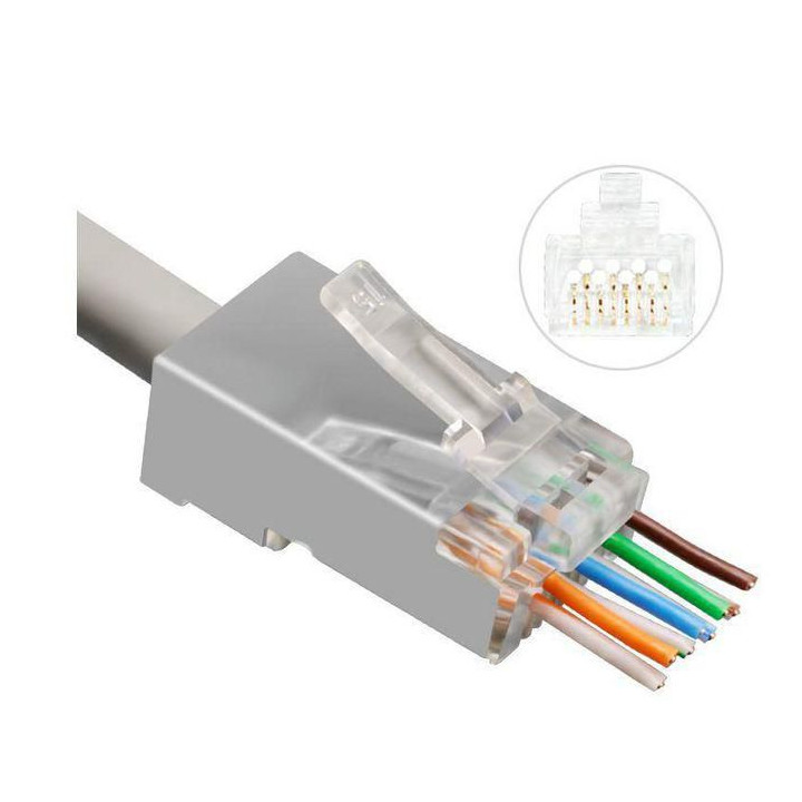 Modular EZ Plug RJ45 CAT6a