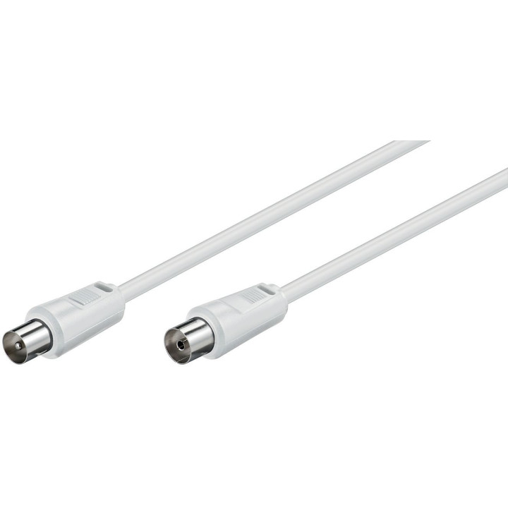 MicroConnect Coax M-F 1.5m White 75 Ohm