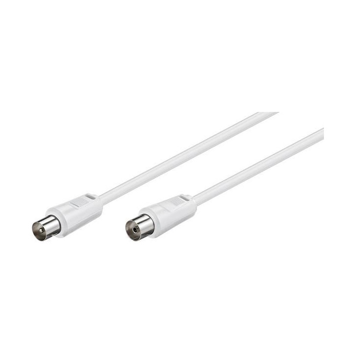 MicroConnect Coax M-F 5m White 75 Ohm
