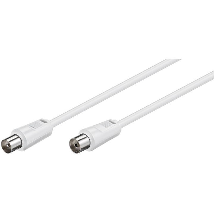 MicroConnect Coax M-F 7.5m White 75 Ohm