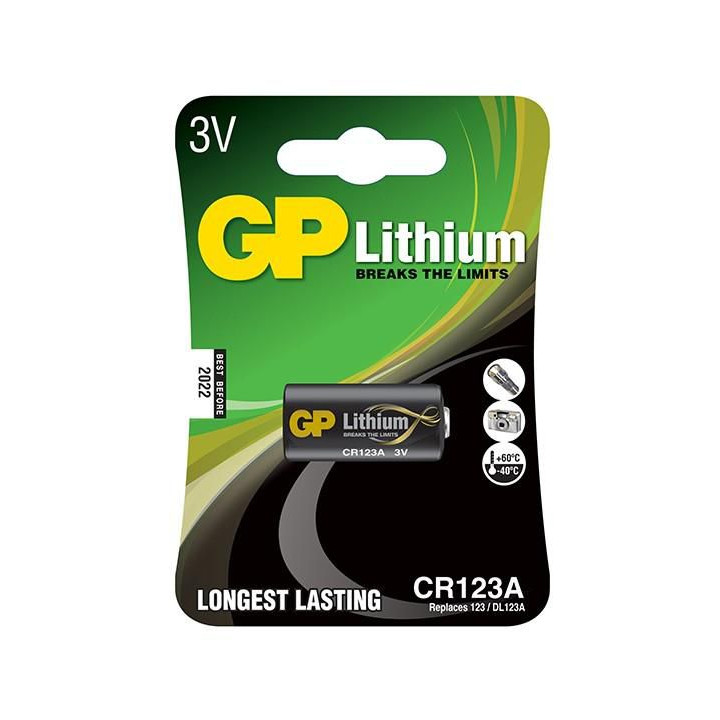 GP LITHIUM BATTERY CR123A