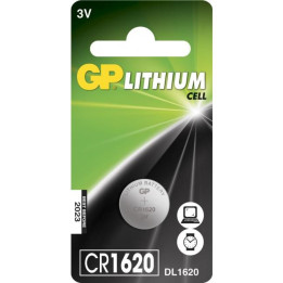 GP Lithium Coin CR1620 1's PET